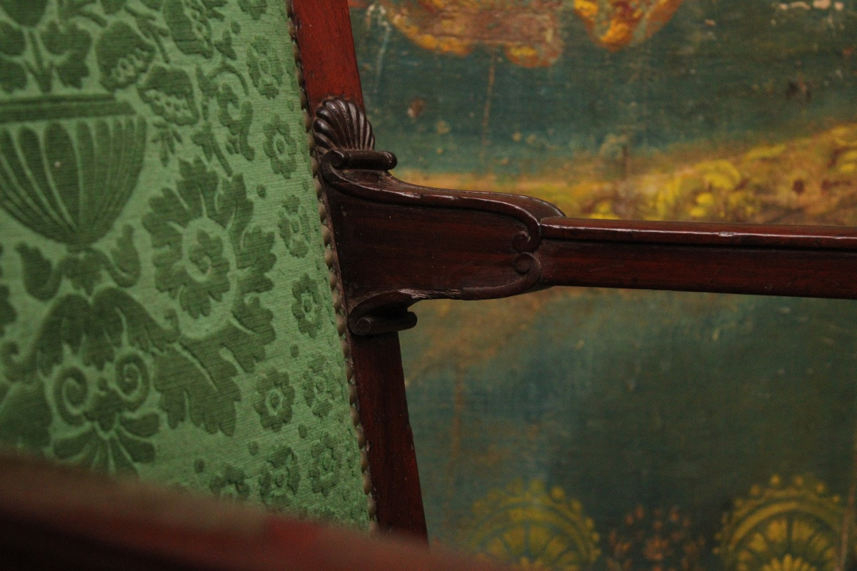 Mahogany Armchair With Swans, Empire Period, Circa 1810-photo-6