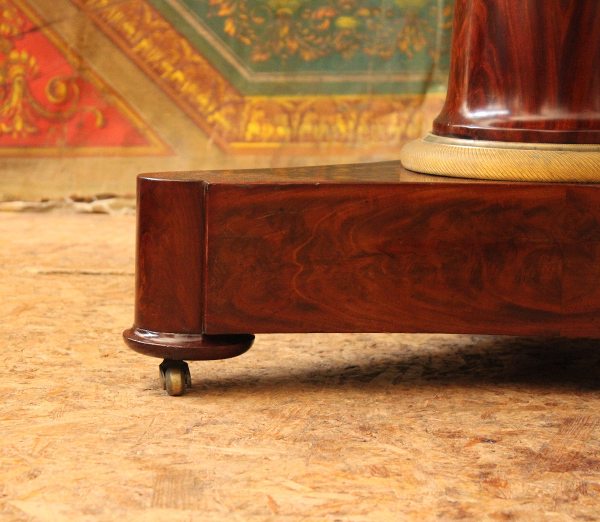 Mahogany, Gilt Bronze And Marble Side Table, Empire Period, 19th Century-photo-7