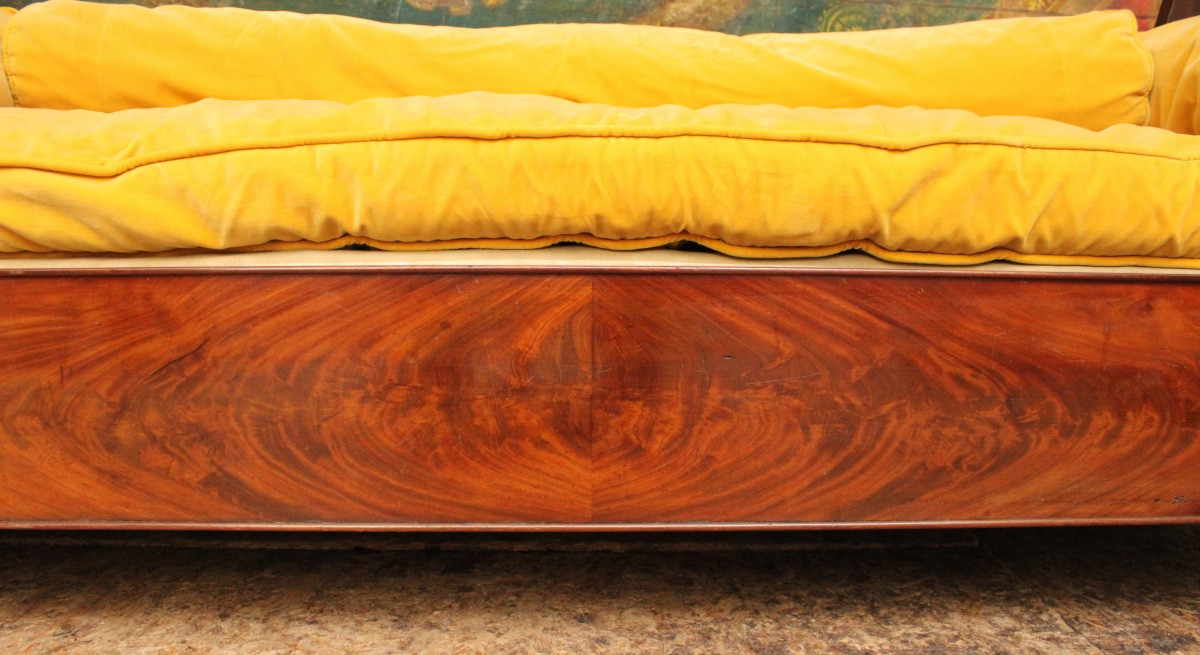  Empire-style Mahogany Bed Circa 1850-photo-2