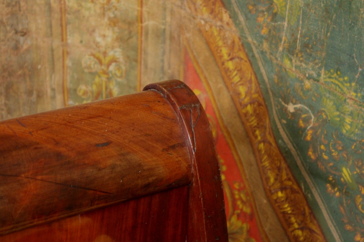  Empire-style Mahogany Bed Circa 1850-photo-3