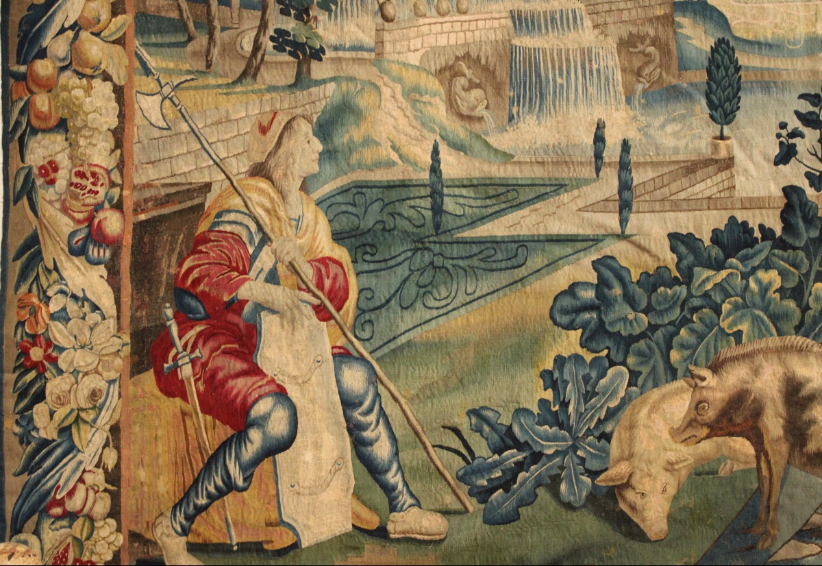  Tapisserie flamande de l'Histoire d'Ulysse, dernier quart du XVIIe siècle-photo-4
