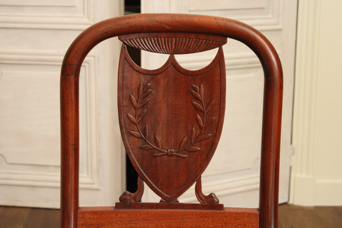 Seated Chair, Tapestry, Empire Period, 19th C-photo-2