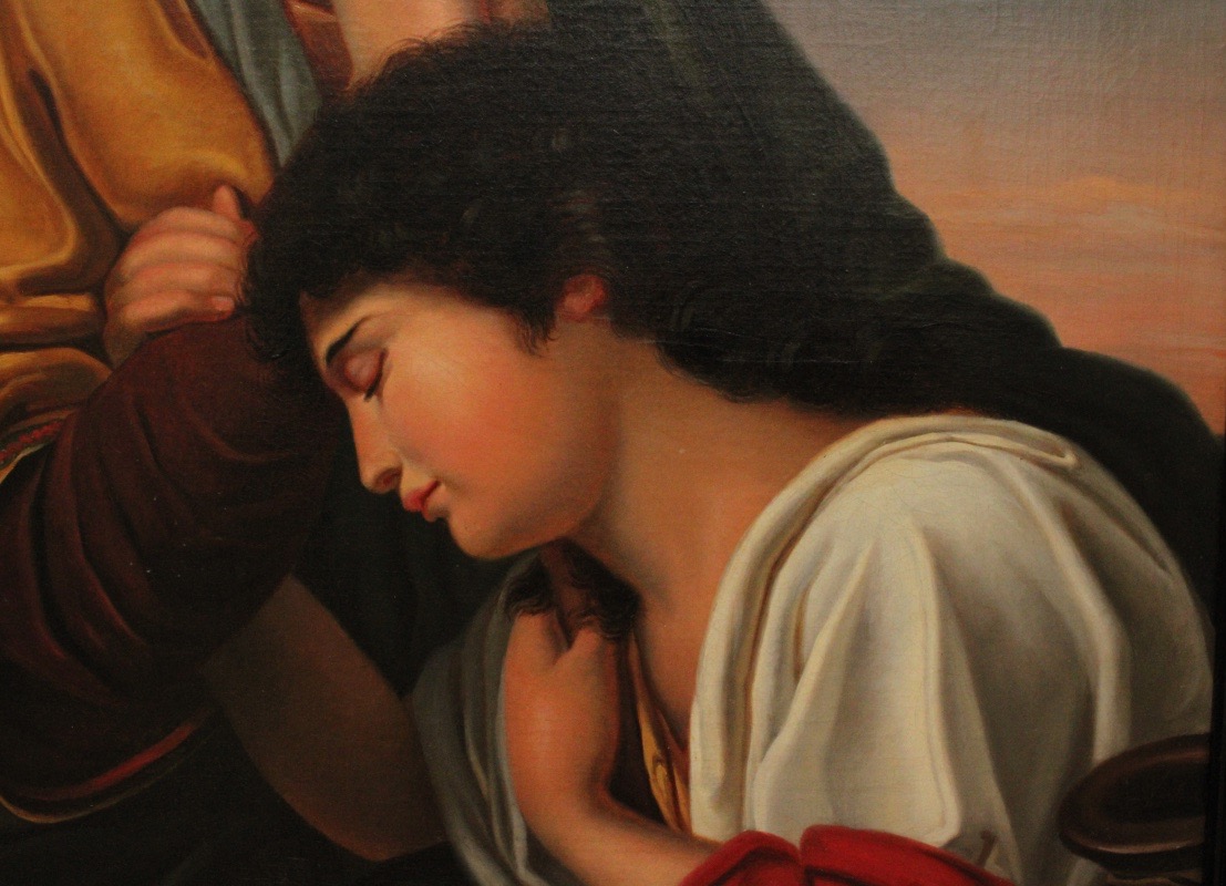 Painting, Oil On Canvas After François-joseph Navez (1787-1869) -photo-4