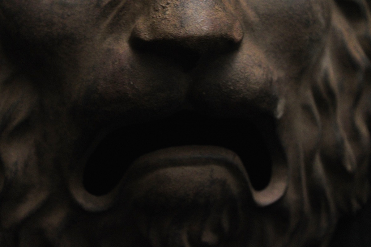 Cast Iron Lion Head Fountain Spout, 20th Century-photo-2
