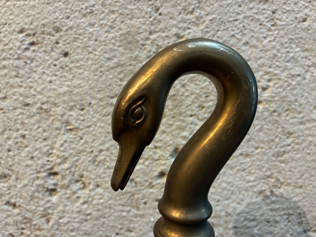 Bronze Swan-neck Faucet For A Pond Or Fountain-photo-3