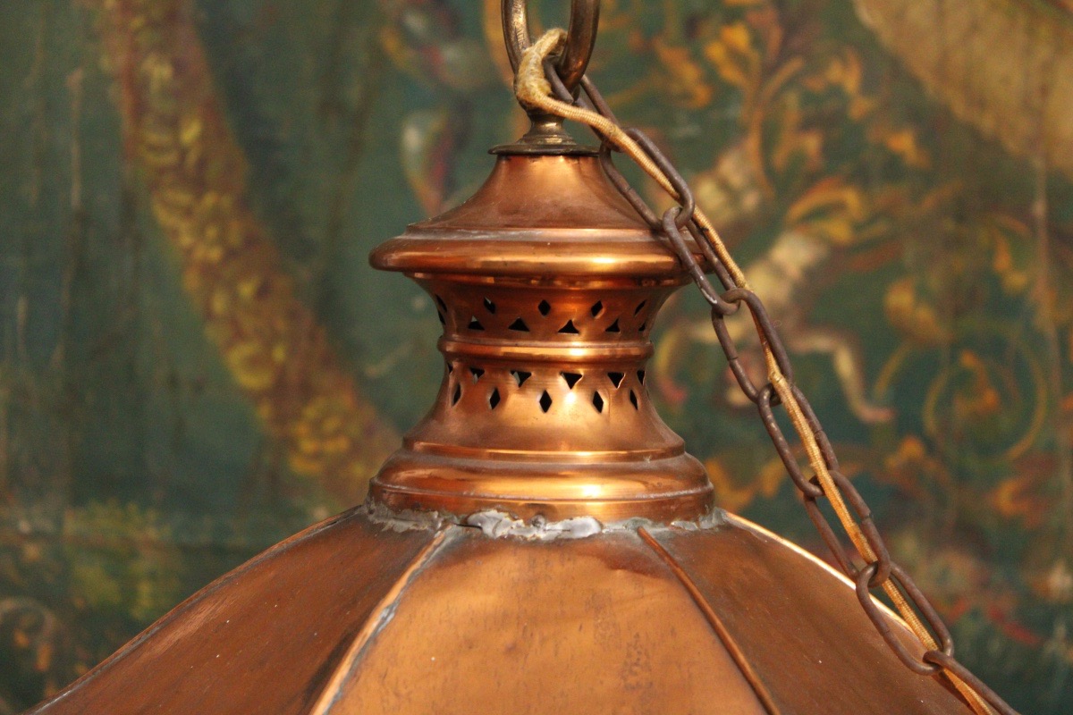 Copper Lantern For Indoor/outdoor Use-photo-1