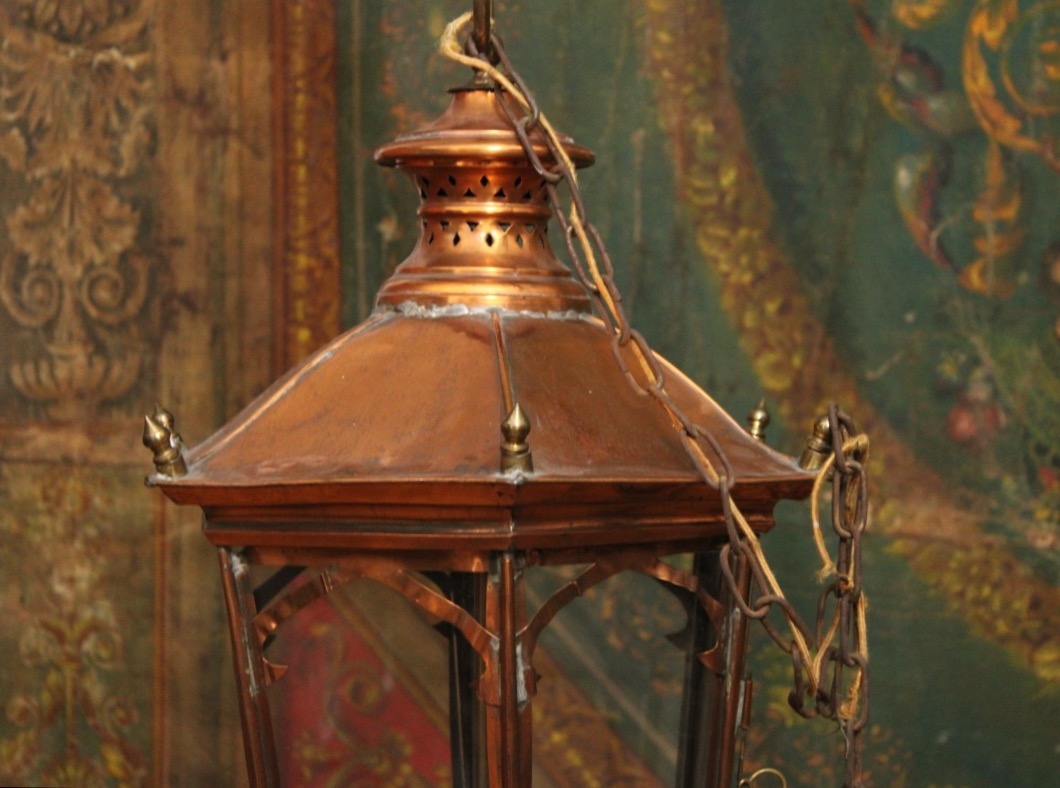 Copper Lantern For Indoor/outdoor Use-photo-2