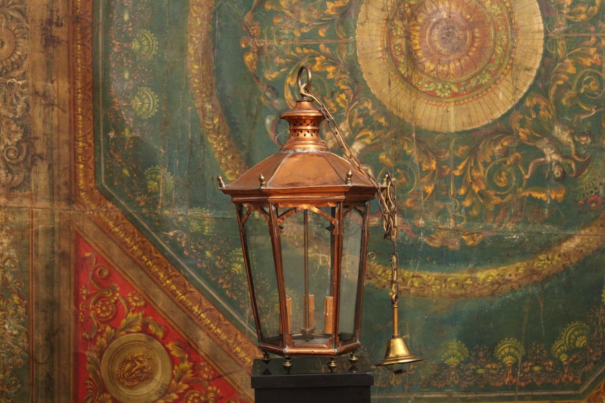 Copper Lantern For Indoor/outdoor Use-photo-3
