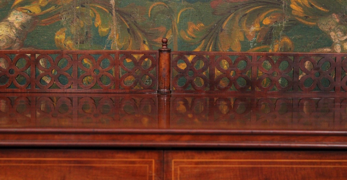 Pair Of Mahogany Side Tables, 19th Century, Charles X Period-photo-4
