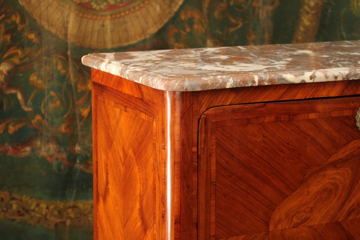  Secrétaire d’époque Louis XV en placage de bois de rose-photo-3