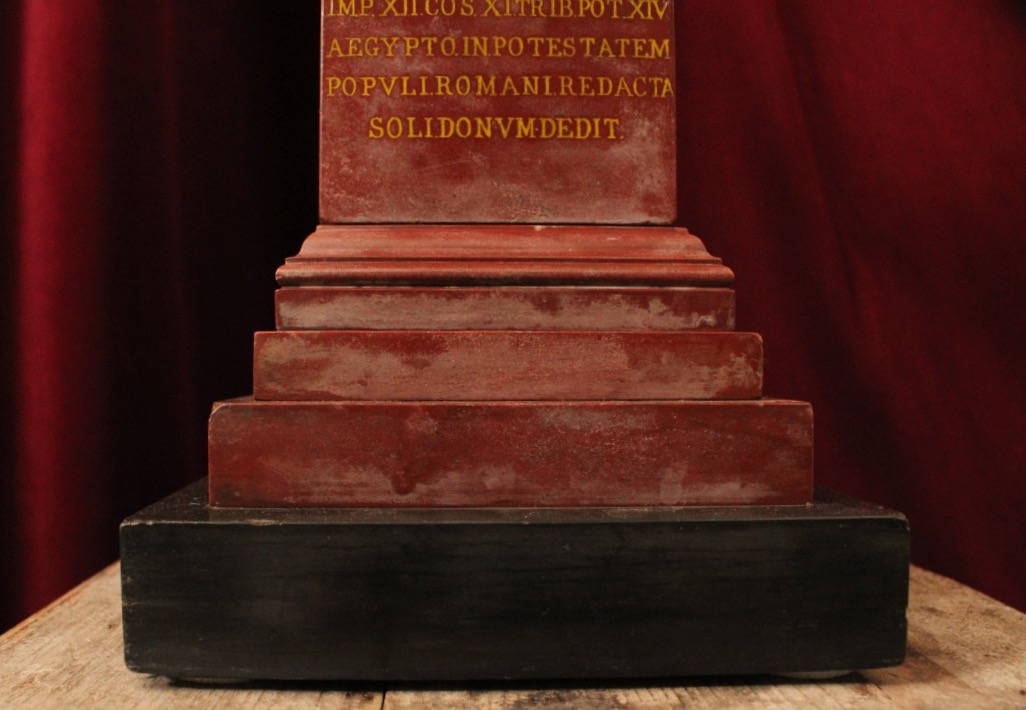 Lampe à poser en marbre, référence à l'obélisque Flaminio de Rome, XXe siècle-photo-4