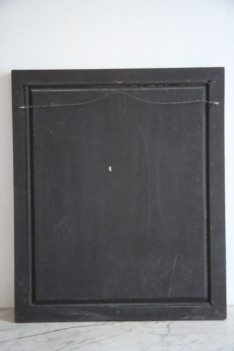 Panneau en laque de Coromandel, seconde moitié du XIXe siècle. -photo-3