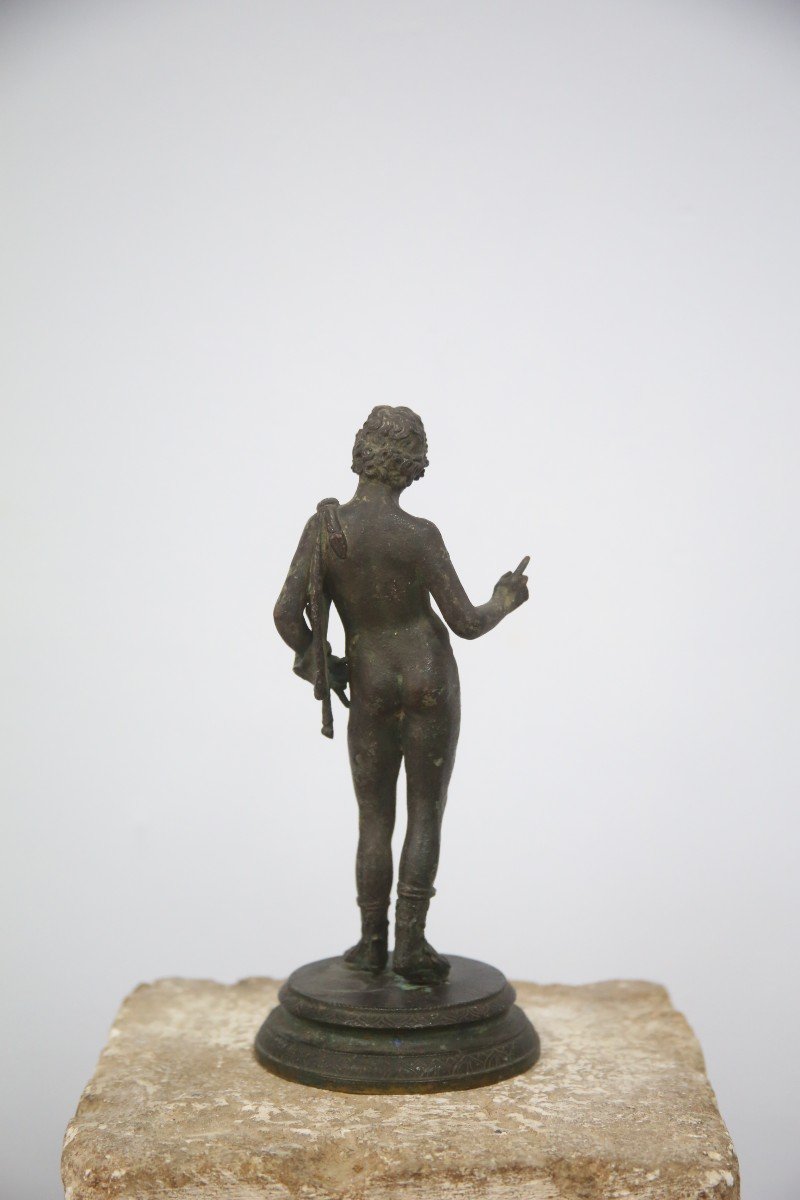 Bronze de la fin du XIXème siècle représentant Narcisse ou Dionysos.-photo-4