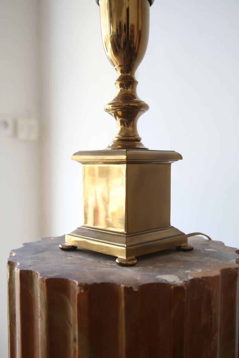 Lampe En Bronze De Style Louis XVI.-photo-1