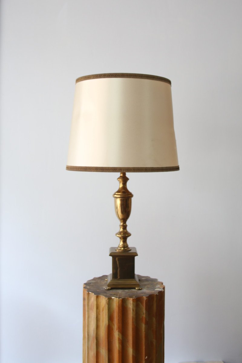 Lampe En Bronze De Style Louis XVI.