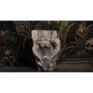 Élément architectural en pierre, ornement de jardin XVIIe-XVIIIe siècle 