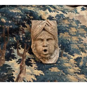Limestone Fountain Spout / Mascaron, 18th Century