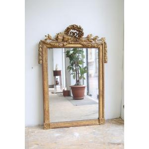 Louis XVI Golden Wood Mirror