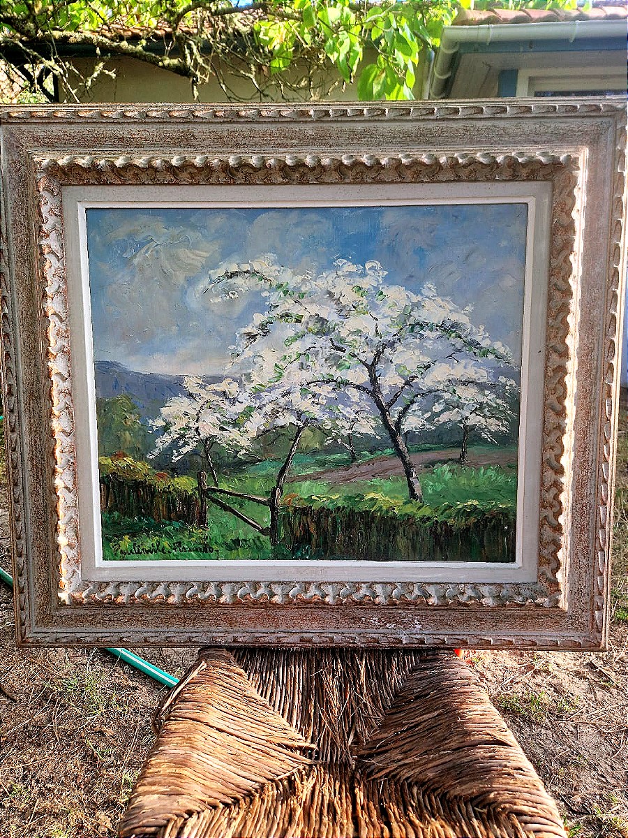 Paul Emile Pissarro (1884-1972) "apple Trees In Blossom"  Normandy-photo-2