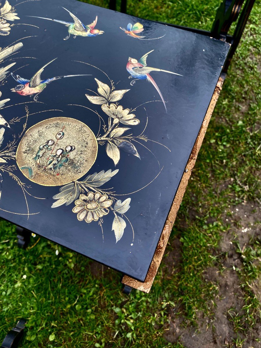 Four Napoleon III Lacquered Nesting Tables Having Belonged To Paul Vidal De La Blache. Late 19th Century-photo-7