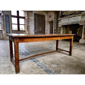 Important Rustic Farm Table And Its Patina Of Time. Cherry. 18th Directory.