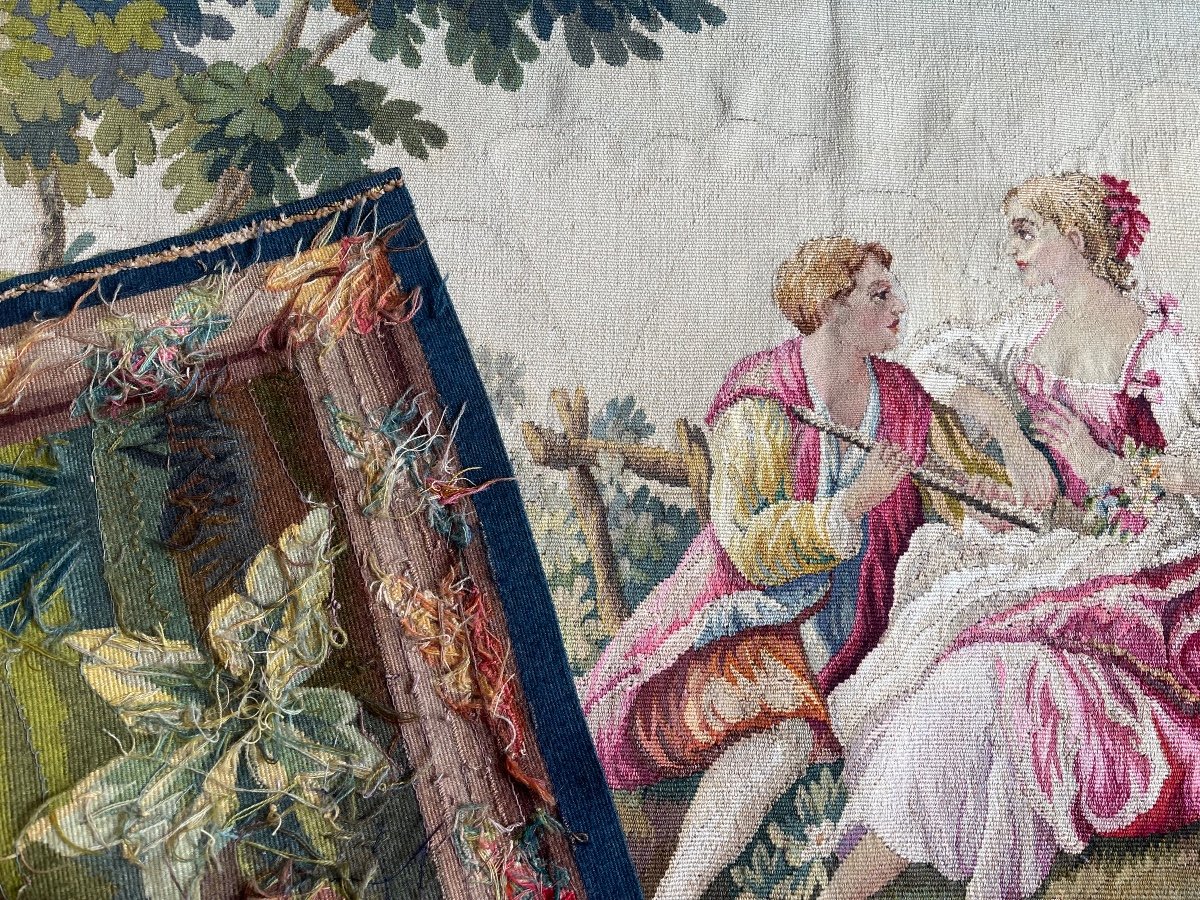 Une Tapisserie  Aubusson 20 Eme -photo-1