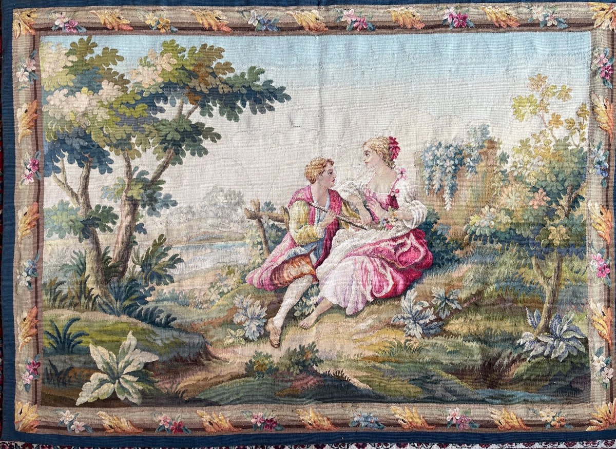 Une Tapisserie  Aubusson 20 Eme 