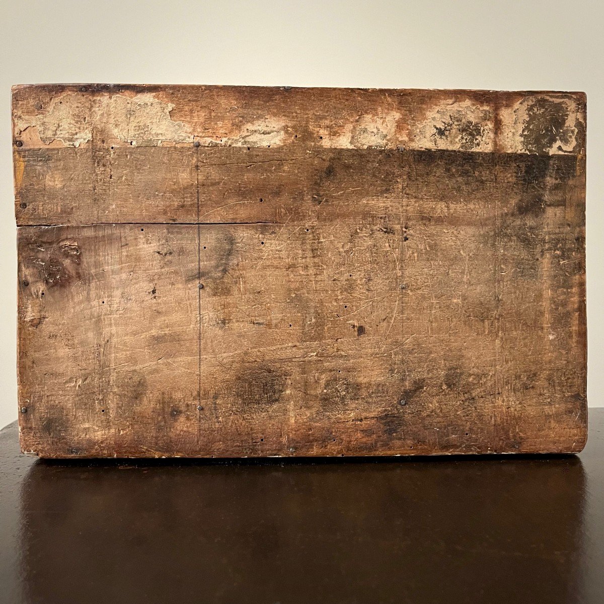 Box Box With Compartments In Wooden Painted Birds & Hearts 19th Century Norman Folk Art 19th-photo-8