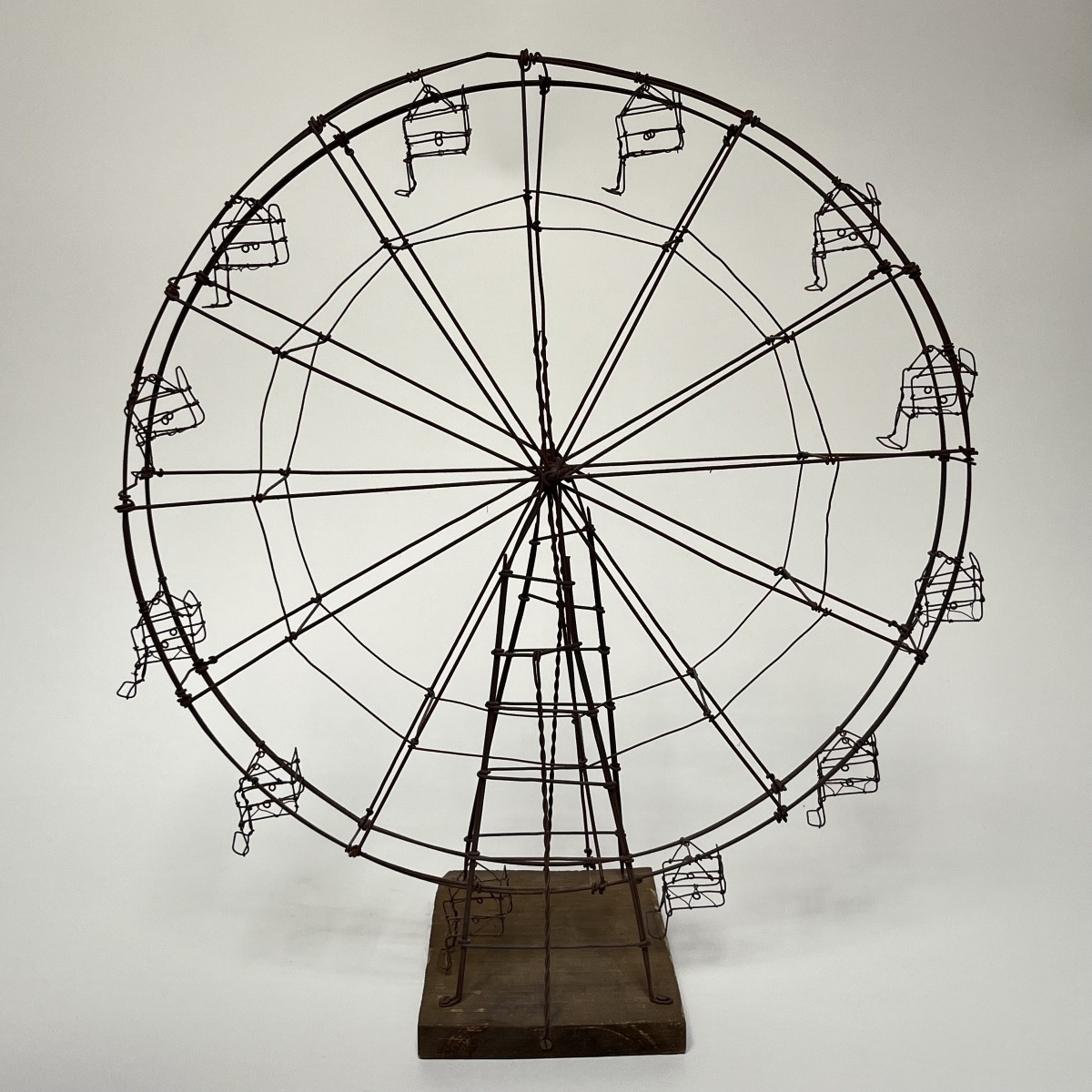 Miniature Wire Ferris Wheel - Popular Art Early 20th Century