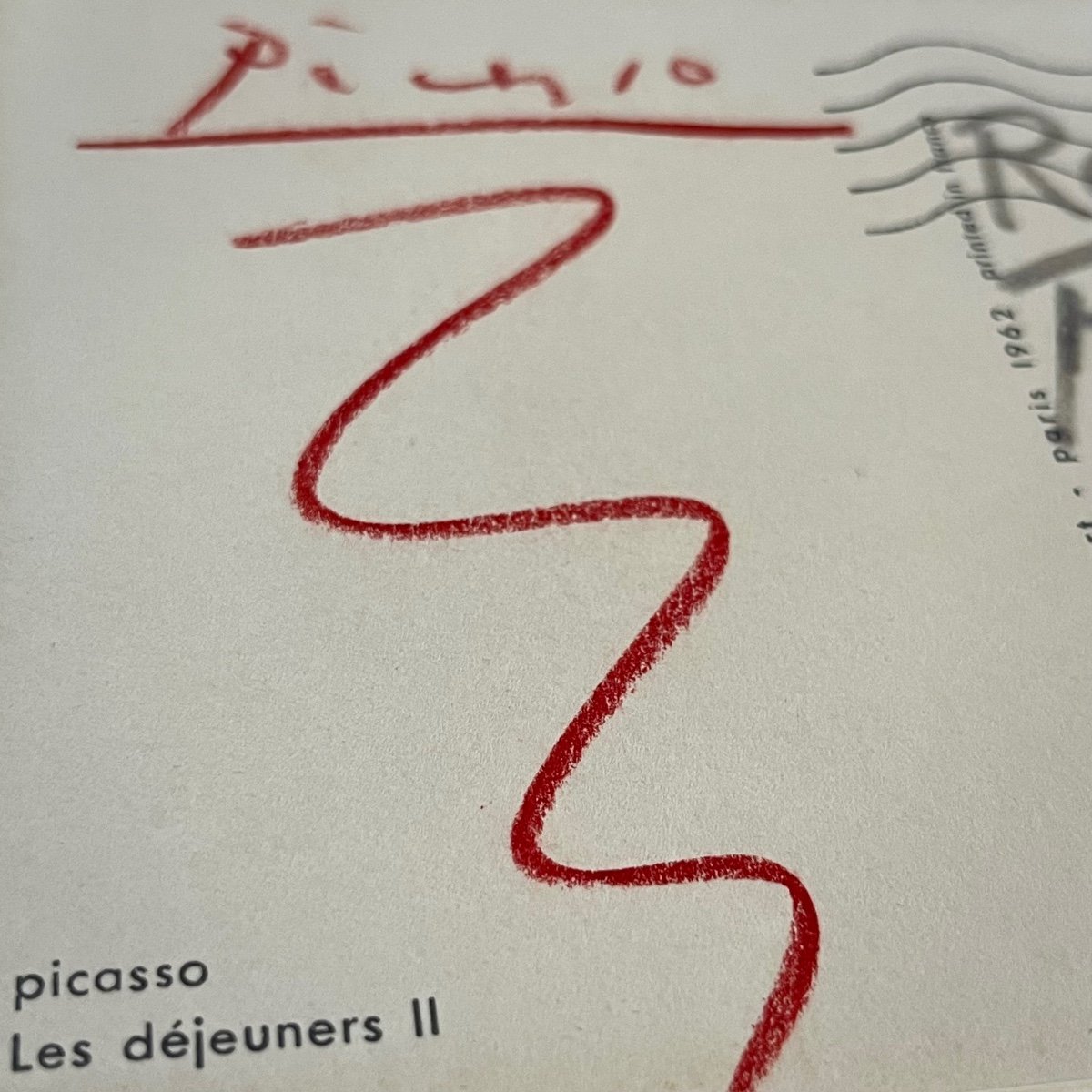 Pablo Picasso - Autograph Postcard Sent To Photographer Raymond Fabre In 1962 -photo-3