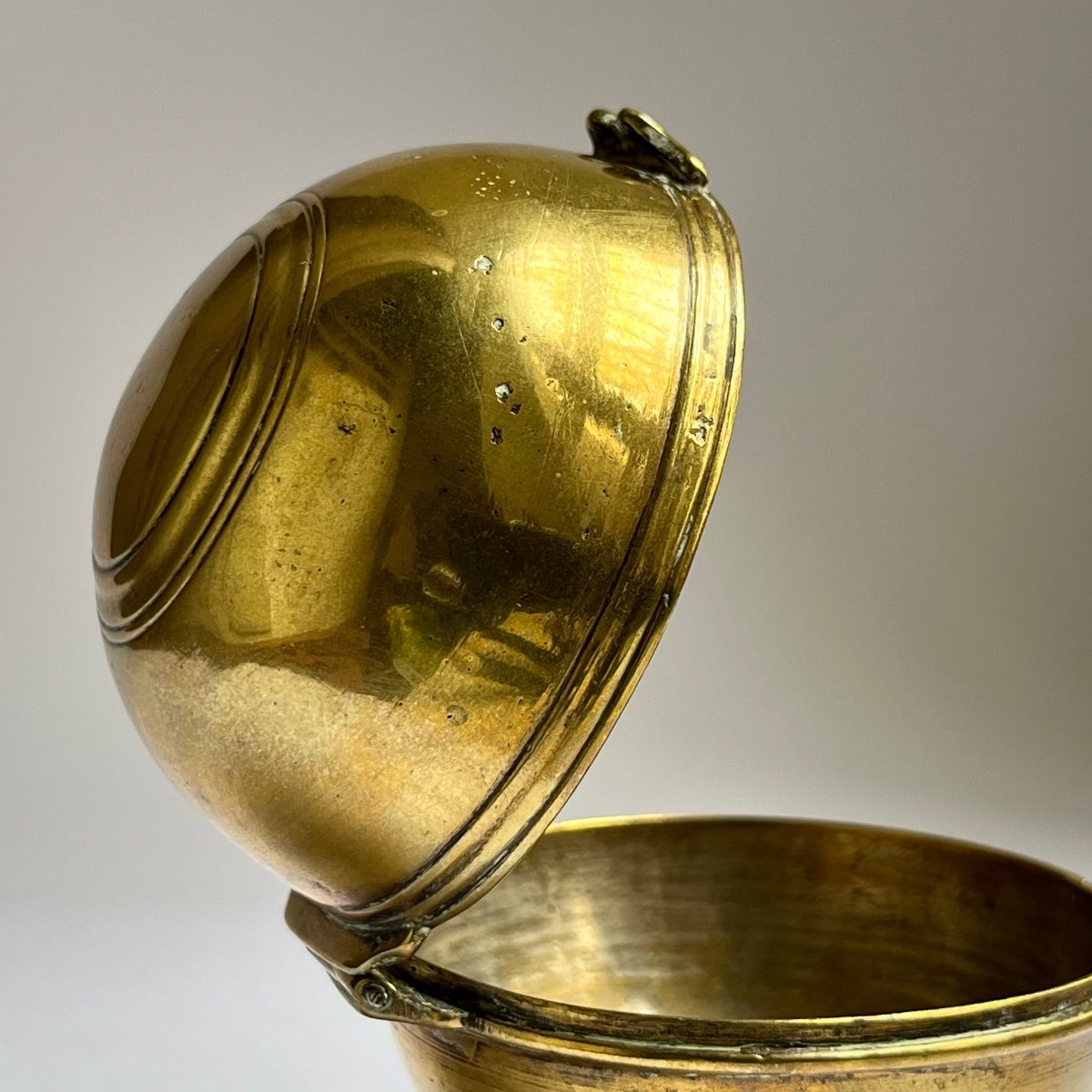 18th Century Bronze Soap Or Sponge Ball 18th Century Toilet-photo-3