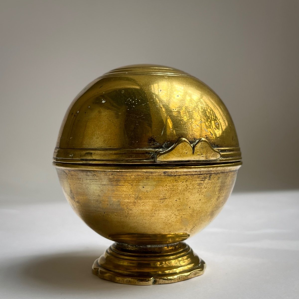 18th Century Bronze Soap Or Sponge Ball 18th Century Toilet-photo-4