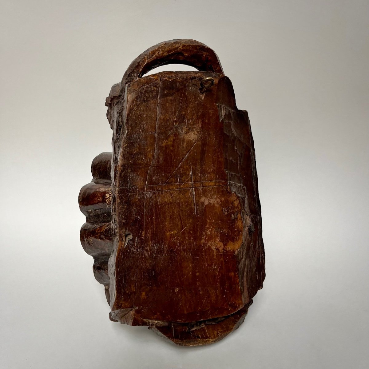 Carved Wooden Shell - Italy, 17th - 18th Century -photo-4