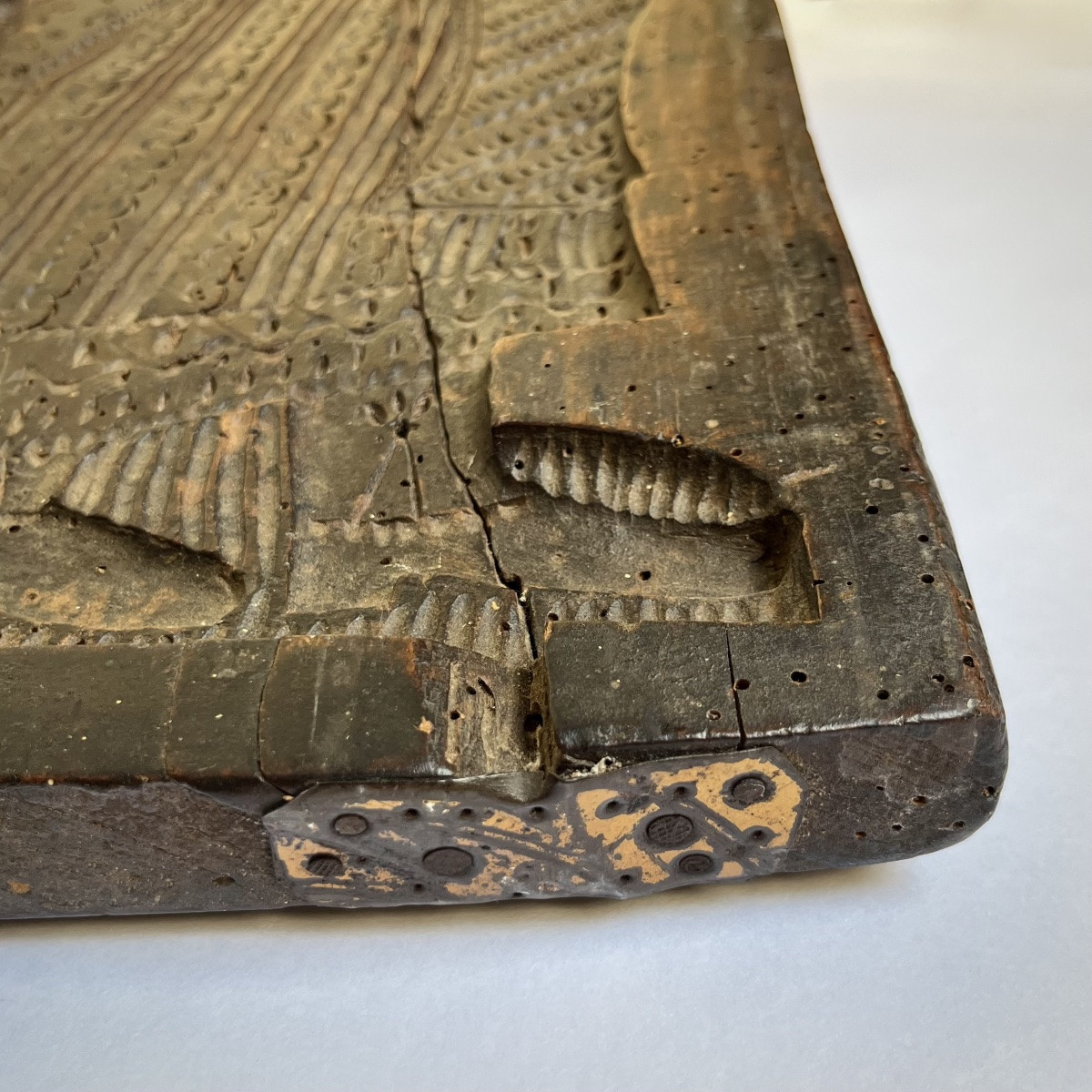 Carved Wooden Gingerbread Or Couque Mold - Folk Art Belgium Alsace 19th Century 19th-photo-4
