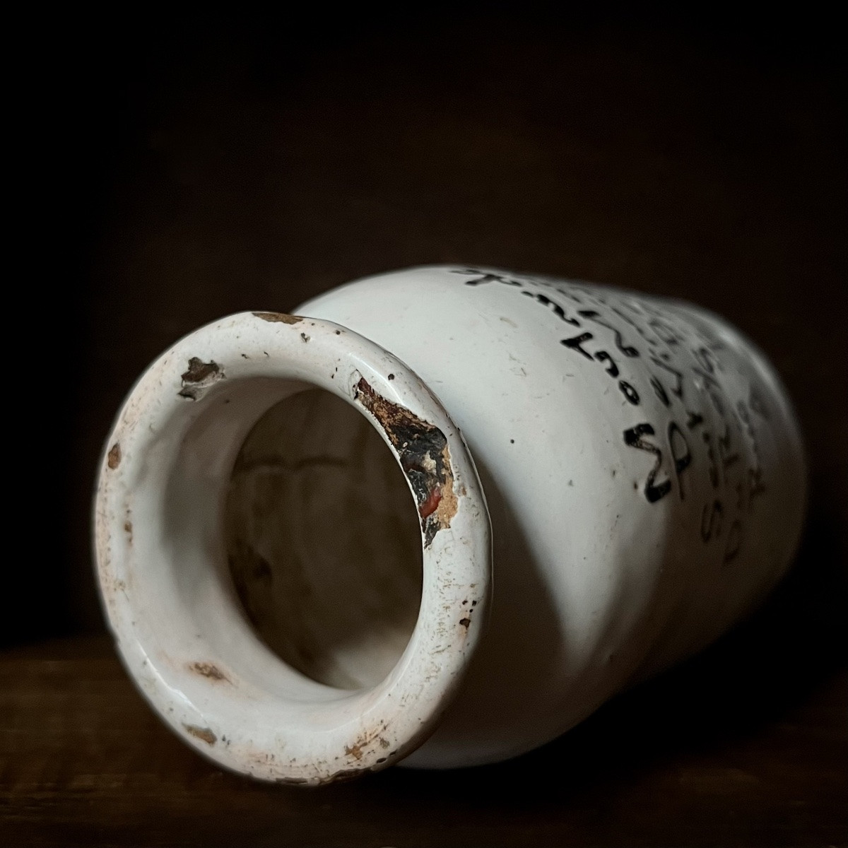18th Century Earthenware Mustard Pot From Maille, Rue Saint André In Paris - 18th Century Mustard Pot -photo-3