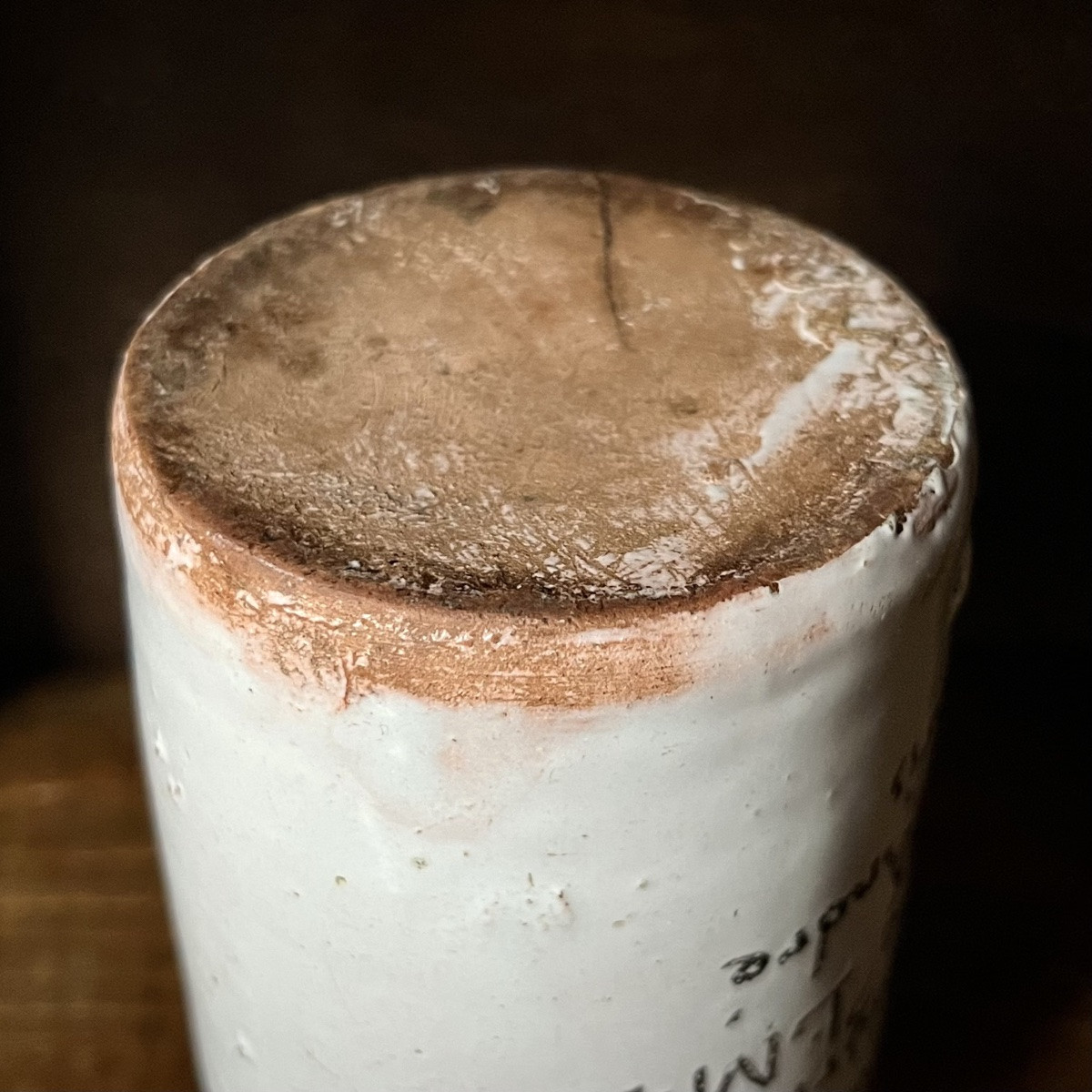 18th Century Earthenware Mustard Pot From Maille, Rue Saint André In Paris - 18th Century Mustard Pot -photo-4