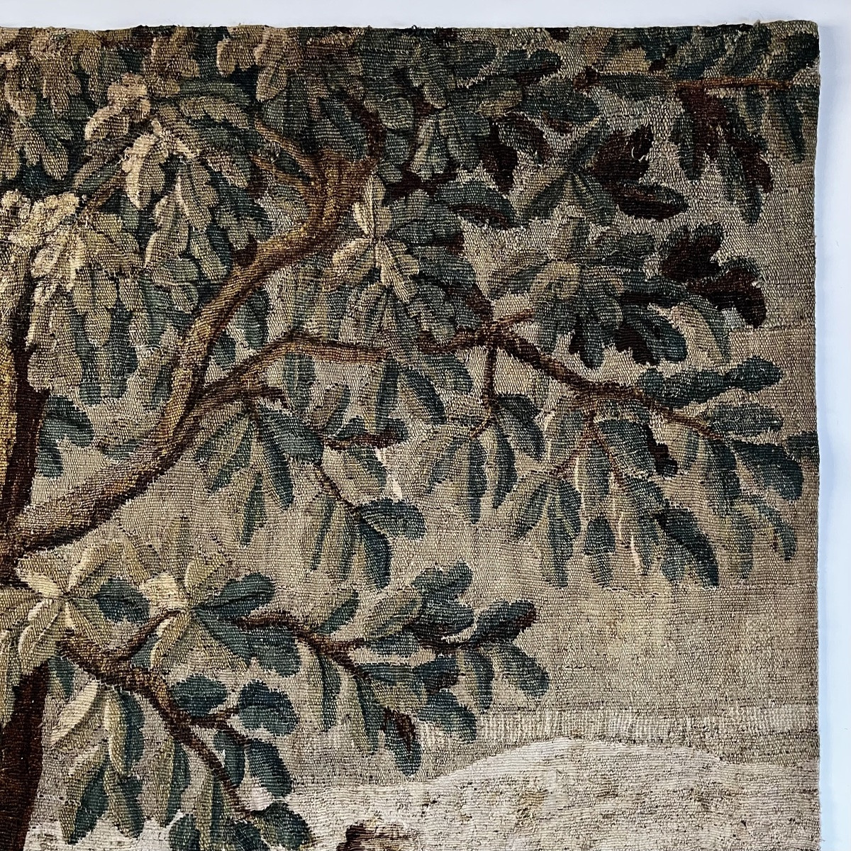Fragment Of An 18th Century Aubusson Tapestry, 18th Century Gallant Scene -photo-4