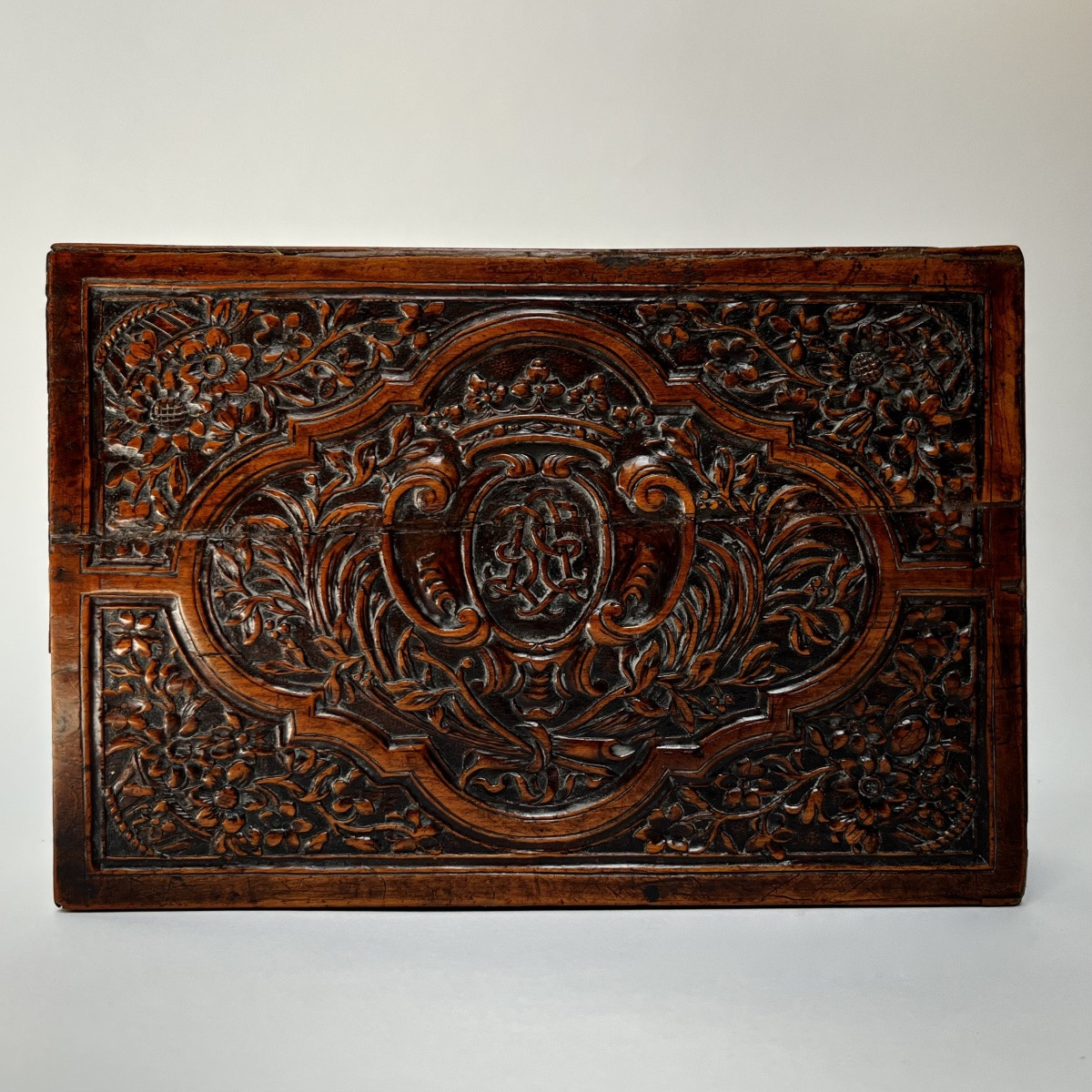 Coffret XVIIIe en bois de Sainte-Lucie - Bagard à Nancy - 18e siècle -photo-4