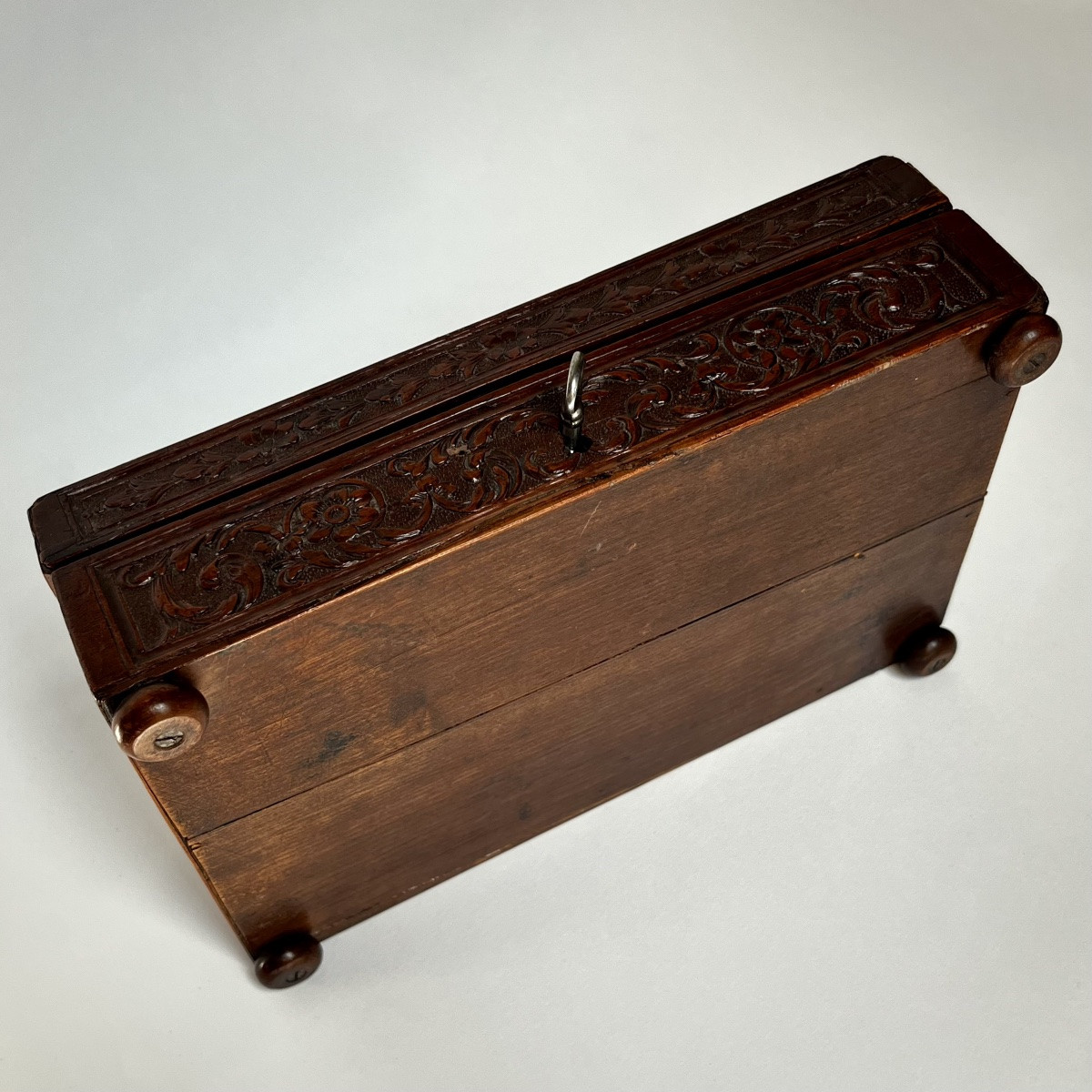 Coffret XVIIIe en bois de Sainte-Lucie - Bagard à Nancy - 18e siècle -photo-8