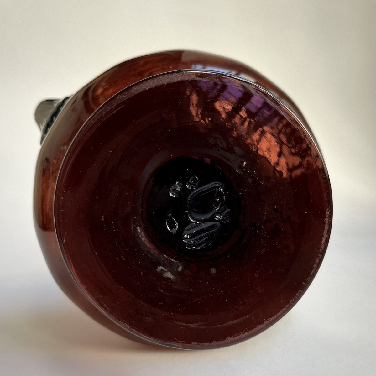 Manganese-tinted Blown Glass Vase, Late 18th - Early 19th Century -photo-6