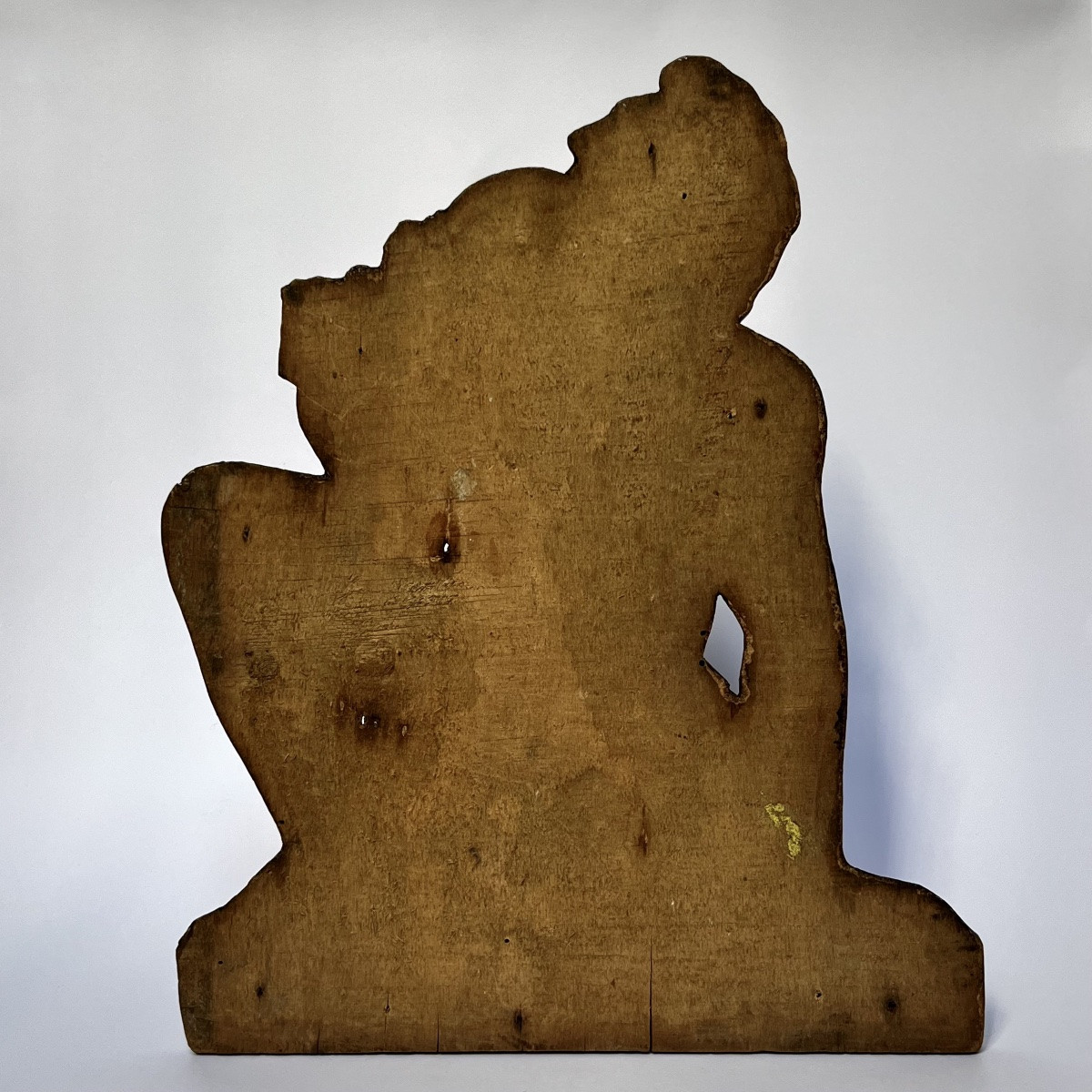 Male Figure, Carved Wooden Bas-relief From The 1920s - 1930s In The Neoclassical Style-photo-7