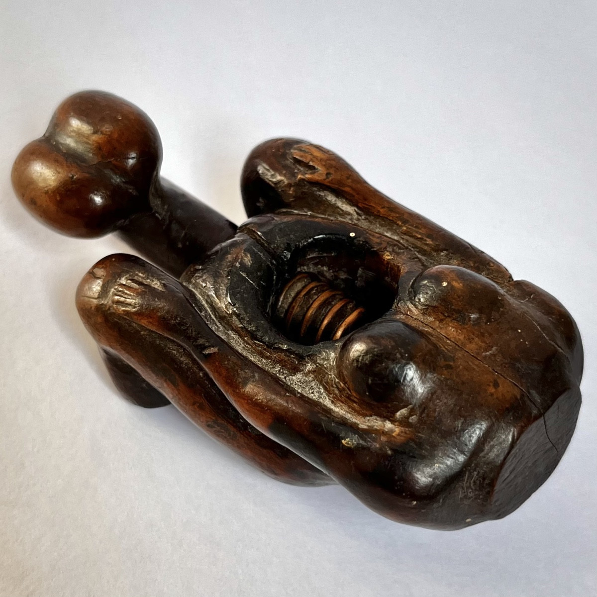 Erotic Nutcracker In Carved Wood 19th Century Curiosity Folk Art Erotica Curiosa-photo-2
