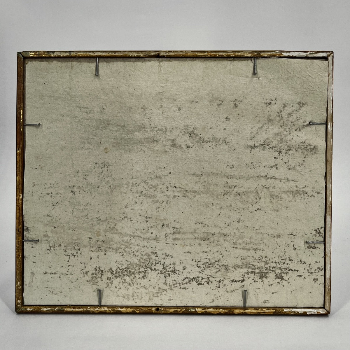Trois fragments de papier dominoté du milieu du XVIIIe siècle 18e -photo-2