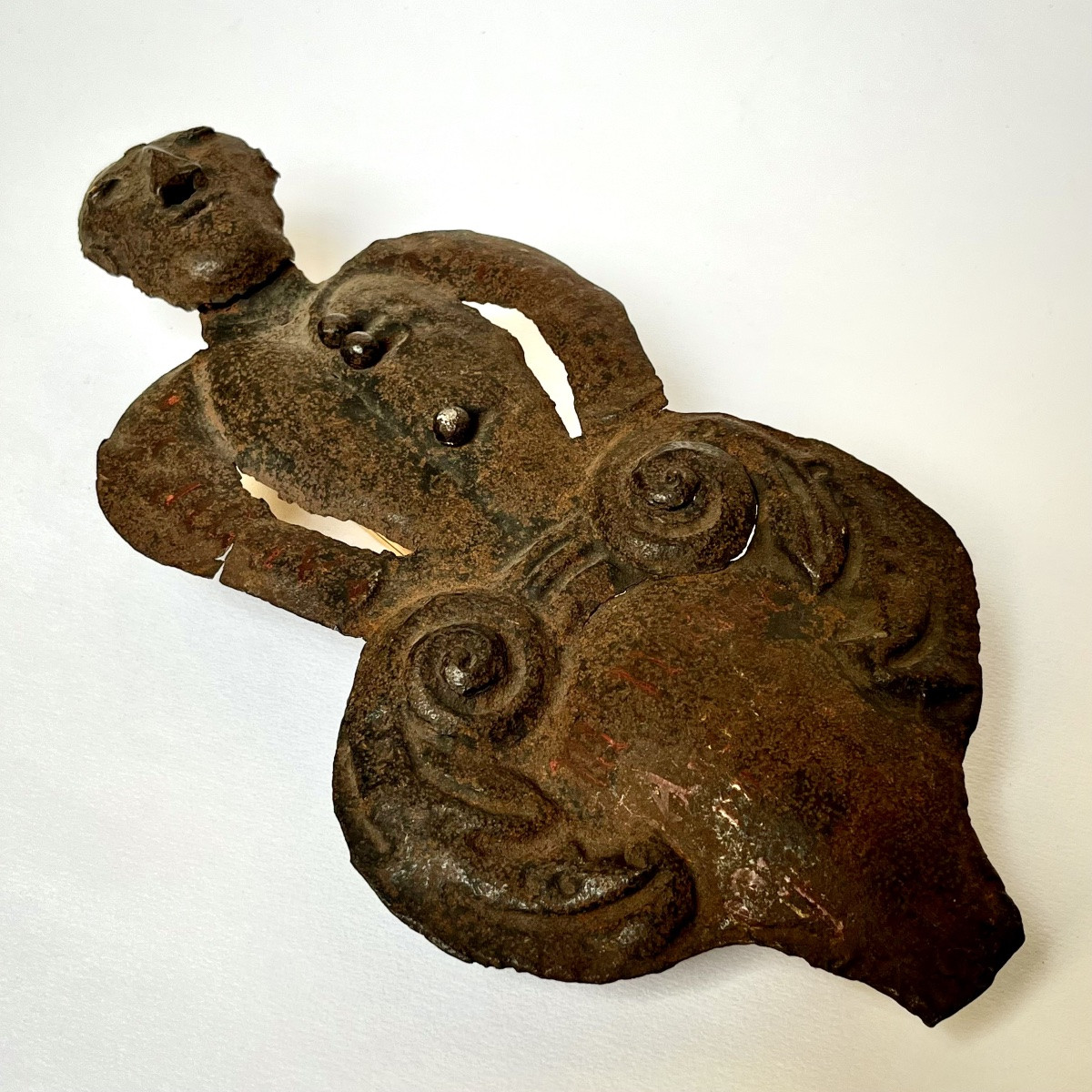 Embossed Stamped Iron Sign, 18th Century, Folk Art, 18th Century-photo-2