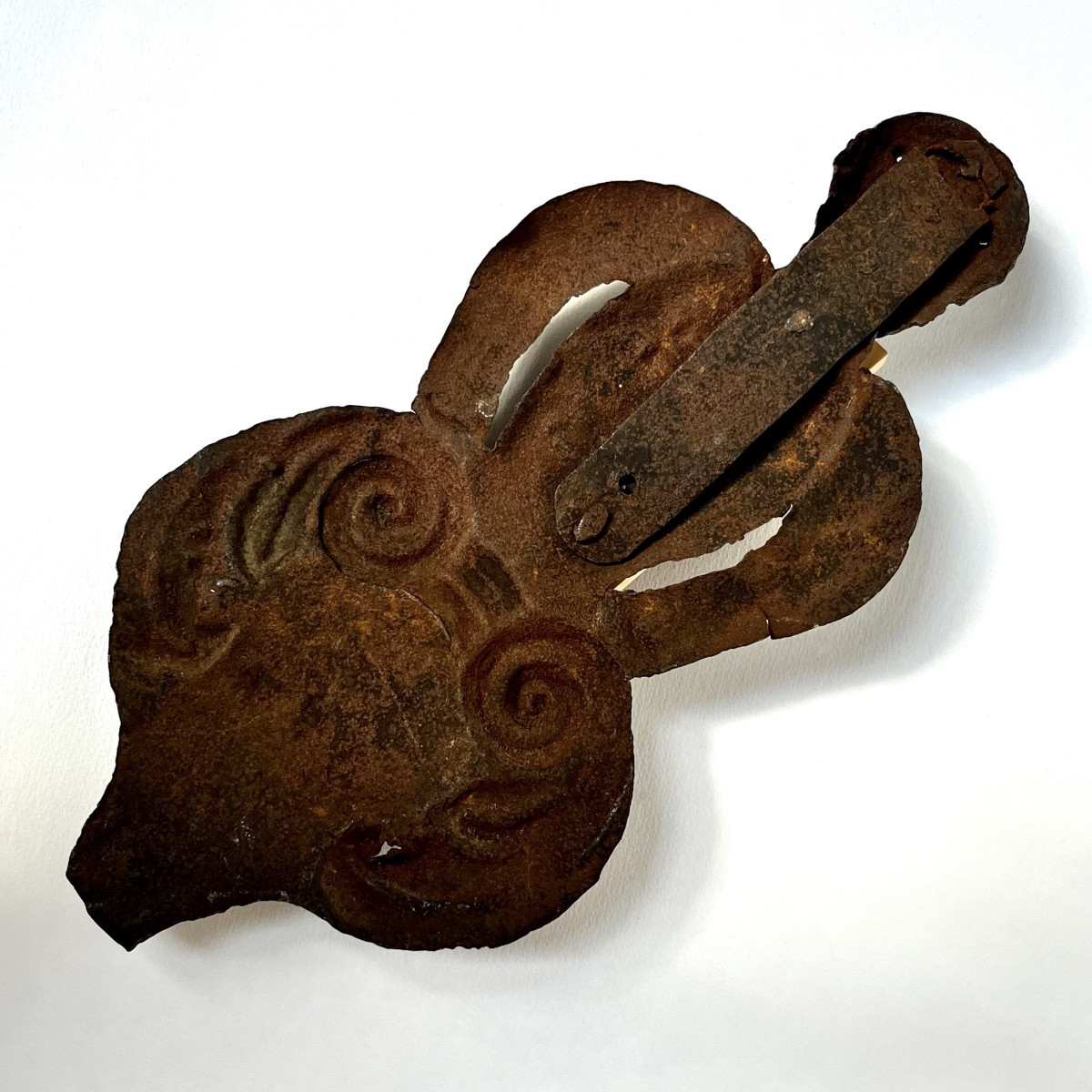 Embossed Stamped Iron Sign, 18th Century, Folk Art, 18th Century-photo-7