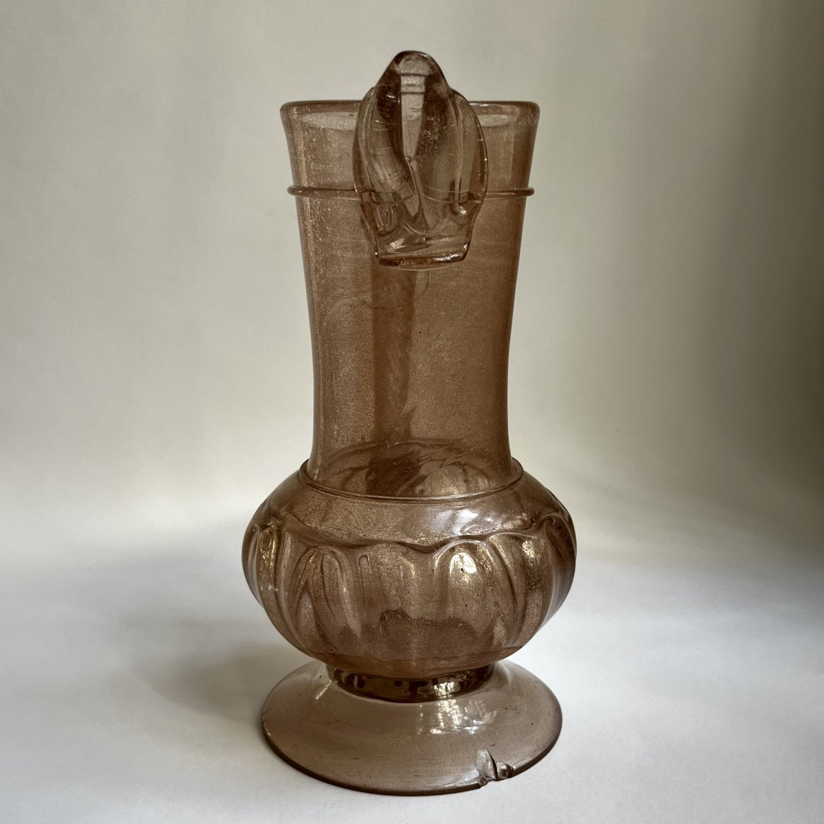 Aiguière en verre soufflé du XVIIIe siècle - Manufacture de la Margeride ? 18e-photo-2