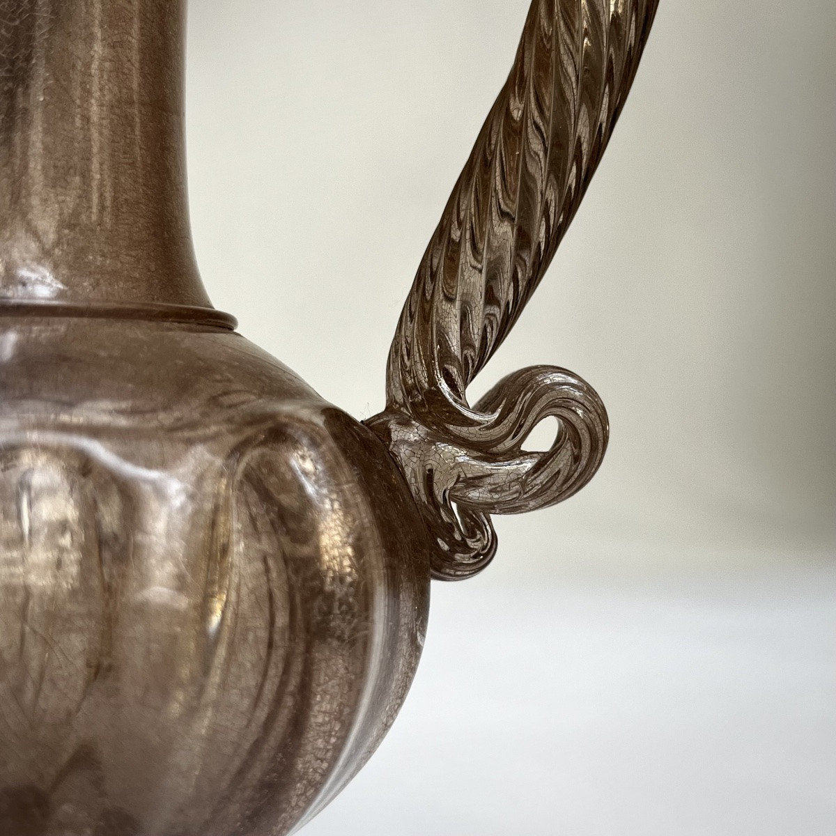 Aiguière en verre soufflé du XVIIIe siècle - Manufacture de la Margeride ? 18e-photo-2