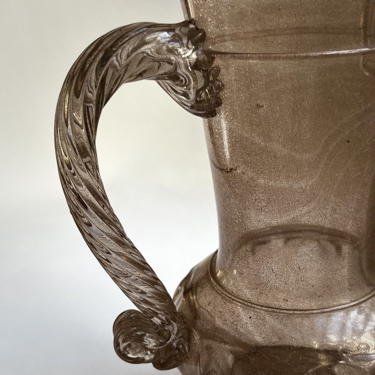 Aiguière en verre soufflé du XVIIIe siècle - Manufacture de la Margeride ? 18e-photo-4