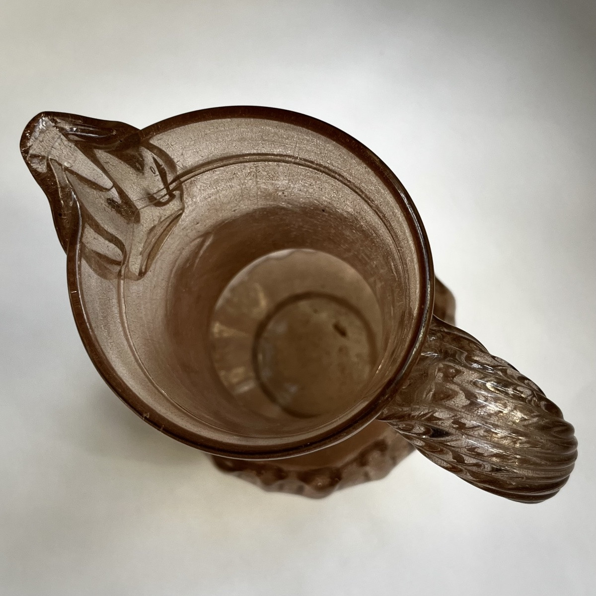 Aiguière en verre soufflé du XVIIIe siècle - Manufacture de la Margeride ? 18e-photo-5