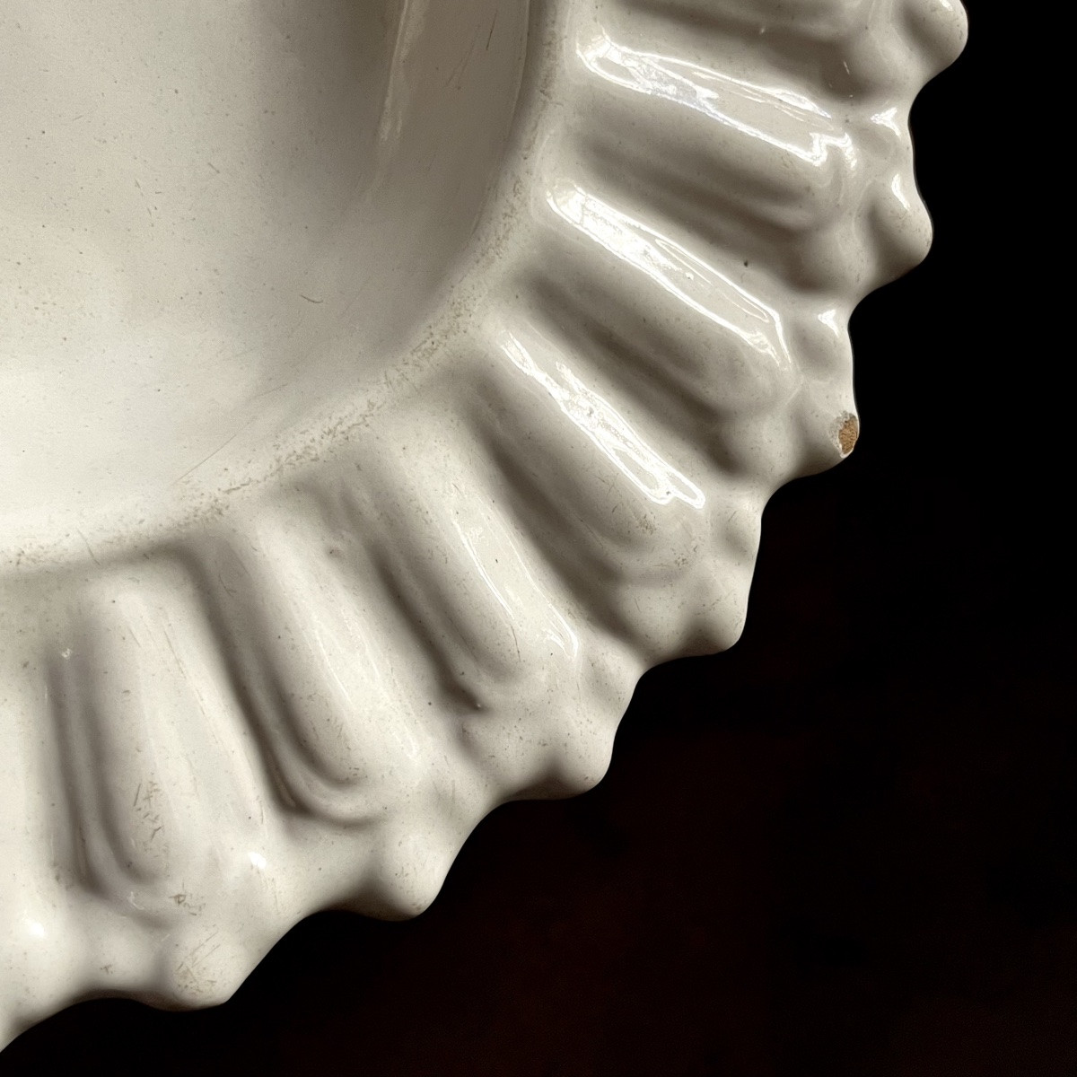 Hollow Dish On A Heel In Nevers Earthenware - 17th Century-photo-5